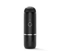 Pqahffowr New Mini Capsule Coffee Powder Dual-Purpose Portable Electric Semi-Automatic Car Handheld Heated Espresso Machine, Black