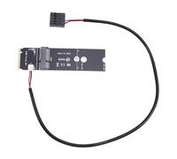 Pqahffowr NGFF M.2 A+E Key to NVMe PCI-E SSD Port Converter Adapter for AX200 AX210 8265 7260AC WiFi BT Wireless Card