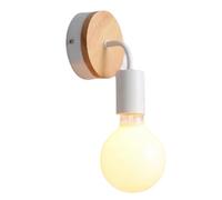 Pqahffowr Nordic Postmodern Small Wall Light Simple Bathroom Corridor Light Bedroom Bedside Wall Light White