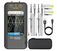Pqahffowr Oscilloscope 3.98 inch Touchscreen Digital oscilloscope Dual Channel Bandwidth 250MSa/sSampling Rate Tablet Automotive