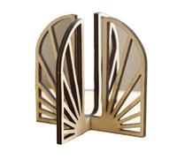 Pqahffowr Plant Reproductive Tube Hollow Solid Wood Plant Shelf Wooden Desk Table Home Decoration C