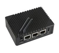 Pqahffowr R5S Router Dual 2.5G+Gigabit Mini Development Board CNC All Metal Housing RK3568 WIFI6