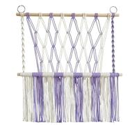 Pqahffowr Stuffed Hammock Tapestry Space Saving Boho Macrame Wall Hanging Handwoven Plush Toys Holder Net for Play Room Decor,B