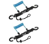 Pqahffowr Underwater Equipment Diving Camera Loss Rope BCD Telescopic Lanyard TPU Spring Steel Wire Anti-Lost Rope Blue