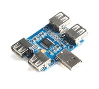 Pqahffowr USB 2.0 Hub 4-Port Controller Expansion Module with GL850G Chip for USB Lighting Devices