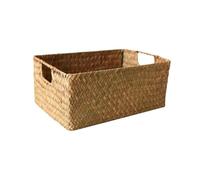 Pqahffowr Woven Seagrass Basket - Natural Straw Wicker Storage for Fruit, Bread, Towels Ideal for, A