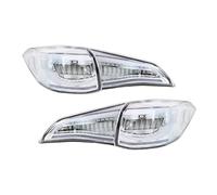 PQAIECXD Car Rear Light Compatible With Toyota For Vios 2018-2023 Driving Warning Brake Reverse Turn Signal Tail Lamps Car Taillight Tail Lights(Clear)