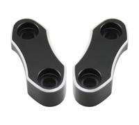 PQAIECXD Motorcycle handlebar risers For Dyna 1983-2006 For Sportster 1000 1200 883 For Night For Train 1999-2009 Universal Motorcycle Handlebar Riser Top Clamp Kits Parts Accessories(Black Silver)