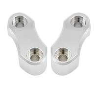 PQAIECXD Motorcycle handlebar risers For Softail 1984-2007 For Sportster 883 For Softail For Dyna For Street For Bob For FXD Motorcycle Handlebar Riser Top Clamp Kits Parts(Silver)