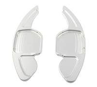 PQAIECXD Q Compatible with A5 A6L 2012 2013 2014 2015 2016 for SQ5 RS6 2013 Aluminum Alloy Car Steering Wheel Shifter Paddle Shift Car Universal Picks(Silver)