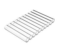 PQAPGT 3 Inches Long 10 Pieces Glass Borosilicate Tubes 12 mm OD 2mm Thick Wall Tubing, Clear Tubes for Art DIY