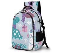 PQERFOSJD Travel Backpack Unisex Daypack Shoulder Bags Christmas Unicorn Sloth Dinosaur Bookbag For Boys And Girls