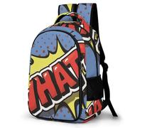 PQERFOSJD Travel Backpack Unisex Daypack Shoulder Bags What Comic Bookbag For Boys And Girls