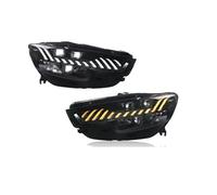 PQETVVC Lighting Compatible With For A6 2012 2013 2014 2015 A6L C7 Modified Front DRL Headlamp Car Accessories 2PCS Headlights No AFS Xenon