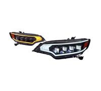 PQETVVC Lighting Compatible With For Jazz GK5 2014 2015 2016 2017 2018 2019 2020 Upgrade Modified DRL Dynamic Turn Signal Headlight Auto Accessories 2pcs