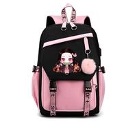 PQKL-party Demon Slayer Bag,Nezuko Backpack,Demon Slayer Backpack,Demon Slayer Nezuko Backpack,Demon Slayer Backpack for Girls,Anime Backpack,Demon Slayer Cosplay Backpack, Gifts for Fans
