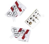 PQLQ Pack of 4 tick cards, tick cards for humans, with magnifying glass, quickly and gently remove ticks from pet or humans