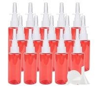 PQPAUTY Pack of 20Pcs 80ml Red Empty Refillable Plastic Nasal Spray Bottles, Direct Spray Container, Nasal Atomizer, Fine Mist Nose Sprayer for Saline or Essential Oils Home & Travel Use