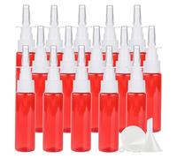 PQPAUTY Pack of 50Pcs 30ml Red Empty Refillable Plastic Nasal Spray Bottles, Direct Spray Container, Nasal Atomizer, Fine Mist Nose Sprayer for Saline or Essential Oils Home & Travel Use
