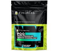 PQQ 20mg | High Strength 99% Pure Pyrroloquinoline Quinone | 60 Vegan Capsules | 2-Month Supply | UK-Made Supplement | Energy, Brain, Cell Health, Mitochondria & Anti-Ageing Support | Fitimins