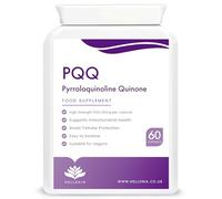 PQQ Supplement 20mg | Pure Pyrroloquinoline Quinone - High Strength | 60 Vegan PQQ Capsules | Energy, Brain, Cell Health, Mitochondria & Anti-Ageing Support | 2-Month Supply Made in the UK by Hellenia