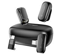 PQRQP Wireless Lavalier Microphone for iPhone/iPad/Android, 164ft Transmission, Mini Microphone with AI Noise Cancellation & Hi-Fi Sound, 24H Charging Case, Mic Ideal for YouTube, Video Recording