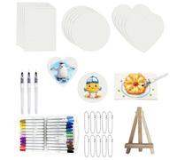 Pqrsde Magic Puffy Paint Painting Kit Puffy Paint Magic 3D Foam Texture Set with Canvas Sponge Colored Pens 3D Drawing Art Supplies for DIY Crafts