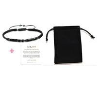 Pqrsde Morse Code Bracelet for Son To My Son Gift with Black Beads Adjustable String Meaningful Son Bracelet for Birthday Daily Wear