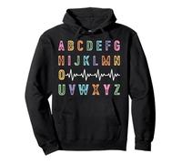 PQRST Nurse Alphabet ABC's Heartbeat EKG Tech Healthcare Pullover Hoodie