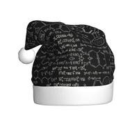PQruop Abstract Science Chemistry Illustration 3d Print Funny Adult Christmas Hat,Novelty Hats,Christmas Elf Hat,Suitable For New Year Party Headdress