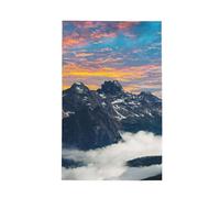 PQruop Alpine Scenery Vivid Sky Above Print Waffle Kitchen Towel,Cleaning Tea Towel Suitable,For Kitchen And Bath,41 * 66cm
