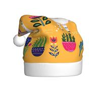 PQruop Cartoon Alpaca Cute Animal Print Funny Adult Christmas Hat,Novelty Hats,Christmas Elf Hat,Suitable For New Year Party Headdress