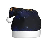PQruop Exploring The Solar System Print Funny Adult Christmas Hat,Novelty Hats,Christmas Elf Hat,Suitable For New Year Party Headdress
