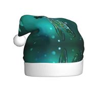 PQruop Galaxy Animal Dragonfly Print Funny Adult Christmas Hat,Novelty Hats,Christmas Elf Hat,Suitable For New Year Party Headdress
