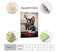 PQSDSLCX Christmas Poster from The Movie Bad Moms Poster Decorative Painting Canvas Wall Posters And Art Picture Print Modern Family Bedroom Decor Posters 12x18inch(30x45cm)