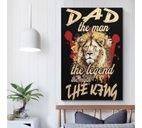 PQSDSLCX Dad He And The Legend of Man King Poster Poster Decorative Painting Canvas Wall Posters And Art Picture Print Modern Family Bedroom Decor Posters 16x24inch(40x60cm)