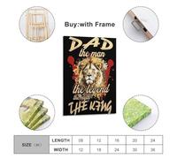 PQSDSLCX Dad He And The Legend of Man King Poster Poster Decorative Painting Canvas Wall Posters And Art Picture Print Modern Family Bedroom Decor Posters 24x36inch(60x90cm)