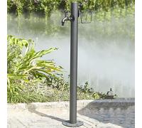 PQVMZQEMQ Outdoor Faucet Water Column Stainless Steel Pillars with Base, Freestanding Hose Stand Freeze Proof Outside, Vertical Garden Water Column, Fountain for a Beautiful Garden Space