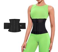 PQWEUU Waist Cinchers Womens Waist Trainer Corset Breathable Shapewear Back Support Girdle Postpartum Belly Band Body Shaper Sport Belt (Black, 3XL(88-95KG))