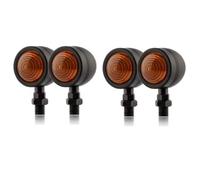 PQWJDSFA Chrome Bullet Turn Signals Indicator Light Retro 12V Moto Blinker Lamp Single Wire Lights For Triumph Tiger 800 900 Speed Triple For Daytona 675