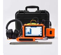 PQWT Underground Water Leak Detectors PQ125B Outdoor Wall Pipe Water Leakage Detection with Touchscreen Earphone and Carrying Case Sensor Acoustic Pipeline Sound Intensifier