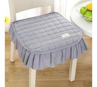 PQXQZ Dining Chair Covers Removable Washable Slipcover Corduroy Chairs Protector Kitchen Chair Cover for Dining Room Home Holiday Party Decor(Purple)