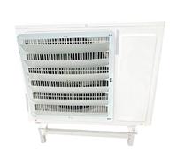 PQXQZ Outdoor AC Unit Cover Air Conditioner Deflector for Direct Blowing Prevention Anti Direct Blowing Baffle Heat Pump Condenser Protective Co(46x46cm)