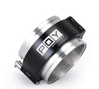 PQY 3 Inch Aluminum Quick Release V Band Clamp with Flange Intercooler Pipe Clamp Throttle Union Sleeve