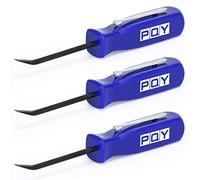 PQY Mini Pocket Pry Bar with Pocket Clip 4.5" Length 3pcs (Blue)