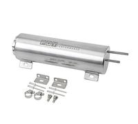 PQY Radiator Coolant Overflow Puke Tank Polished Stainless Steel 3"×10"