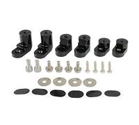 PQY Rear Wing Spoiler Riser Extender Kit Bolt-on Type Compatible with 14-on Ford Fiesta ST Black