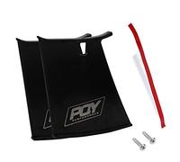 PQYRACING 2pcs Spoiler Wing STABILIZER for 2004-07 STI Sedan with PQY Sticker