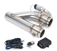 PQYRACING Universal Stainless Steel 2.5"/64MM Dump Valve Electric Exhaust Cutout with Wireless Remote