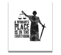 PQYSMVVG Law Student Gift Poster, RBG Ruth Bader Ginsburg Wall-Art Inspirational Quote for Office Decor(Unframed,16x24inch(40x60cm))